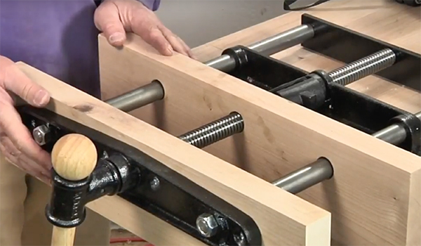 install a woodworking vise