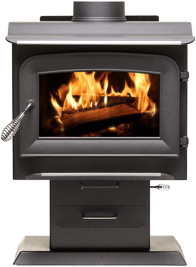 Ashley Hearth AW1120E-P EPA certified pedestal wood burning stove