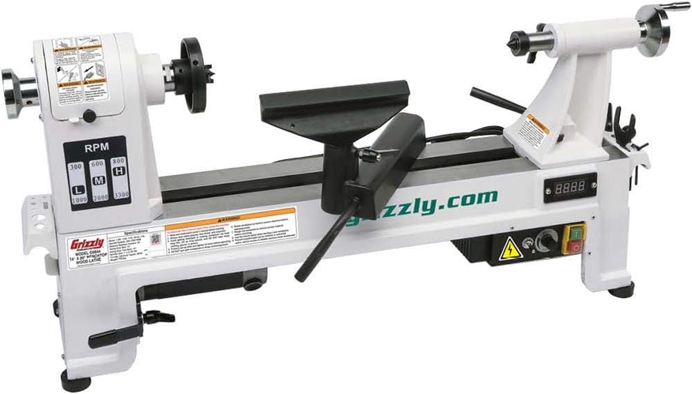 Grizzly G0844 14-inch benchtop wood lathe