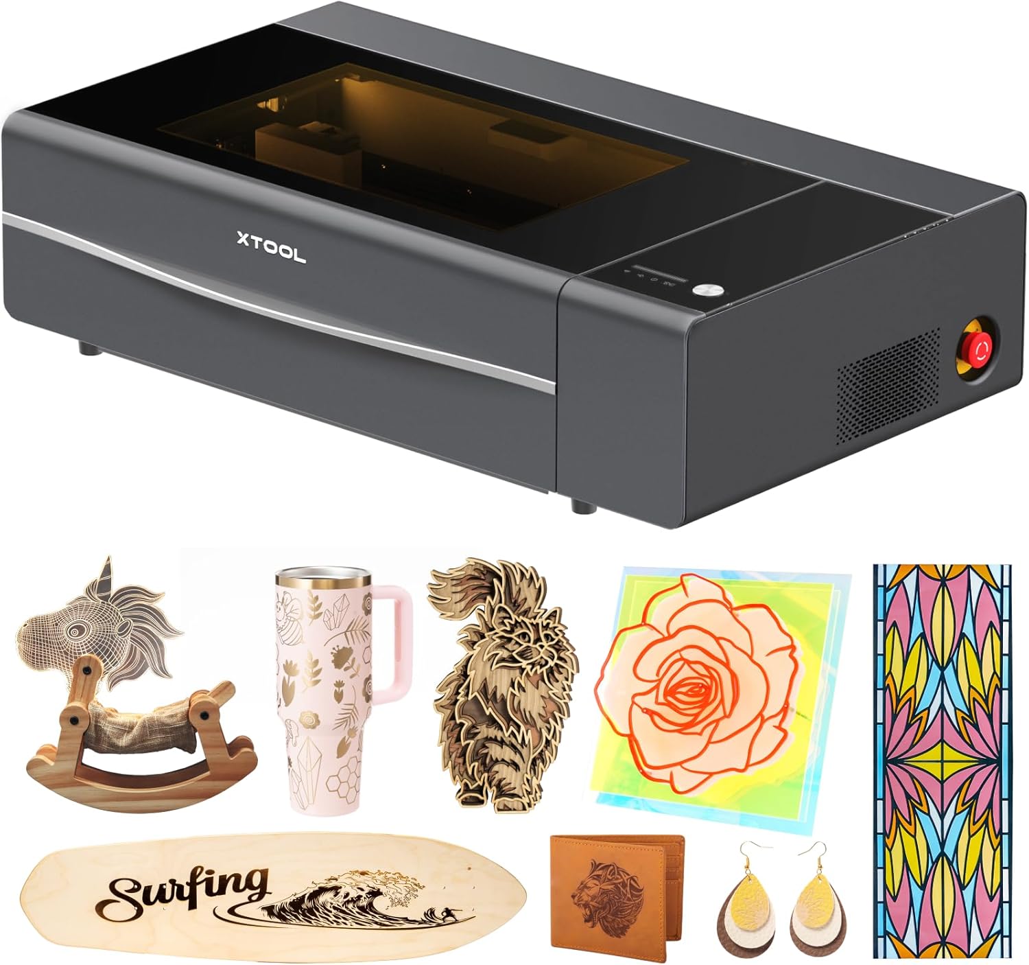 xTool P2S 55W desktop CO2 laser cutter