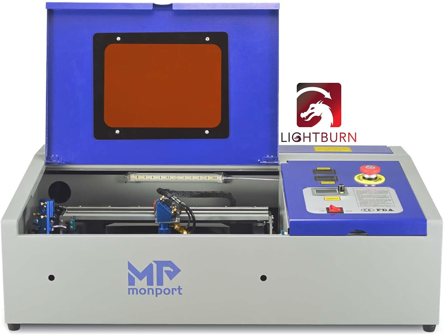 Monport 40W CO2 Laser Engraver with LightBurn Support Monport 40W CO2 laser engraver